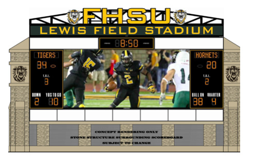 Tiger Video Board Rendering Tiger Video Board Rendering